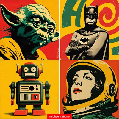 Vintage & Retro Screen Print Posters