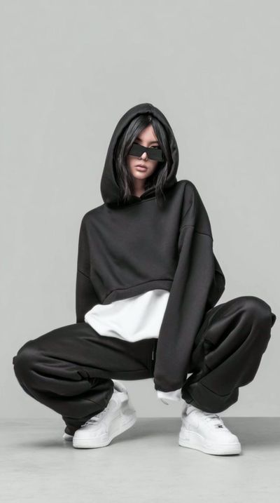 时尚女性模态服装个性造型