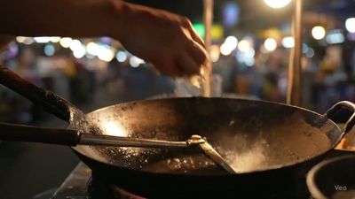 泰国曼谷街边快炒料理
